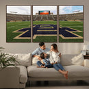 Notre Dame Stadium Giclee Canvas Print | Triptych Wall Art
