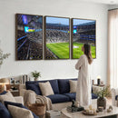 Tottenham Hotspur Stadium Canvas Print, Match Day Triple
