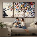 Banksy Graffiti Wall Art Canvas Print: Girl Releasing
