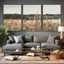 Rustic Field Landscape Wall Art Print, Giclee Canvas Wall