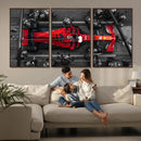 Ferrari Pit Stop Canvas Wall Art – Precision and Speed