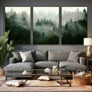 Foggy Forest Wall Art – Tranquil Green Woodland Canvas by MyGreatCanvas | Canvas Wall Art Prints | Photo Prints & Wall Decor