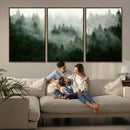 Misty Forest Wall Art – Tranquil Green Woodland Canvas by MyGreatCanvas | Canvas Wall Art Prints | Photo Prints & Wall Decor