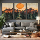 Sunset Mountain Landscape Canvas Wall Art Print - Nature by MyGreatCanvas | Canvas Wall Art Prints | Photo Prints & Wall Decor