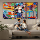 Pop Art Monopoly Man Canvas Wall Art Print - Bold and