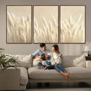 Grass Wall Art Print - Elegant Neutral Decor for Living