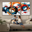 Abstract Wall Art, Rings Wall Art Canvas Print