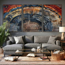Abstract Tree Ring Wall Art Canvas Print – Colorful Framed