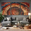 Abstract Tree Ring Art, Colorful Tree Ring Wall Decor, by MyGreatCanvas | Canvas Wall Art Prints | Photo Prints & Wall Decor
