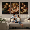 Religious Canvas Wall Art Print - Madonna and Child with by MyGreatCanvas | Canvas Wall Art Prints | Photo Prints & Wall Decor