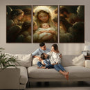 Mary Jesus Canvas Wall Art Print - Madonna and Child with