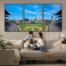 Wrigley Field Chicago Cubs Panoramic Art Multi-Piece Canvas
