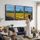 Wrigley Field Chicago Cubs Panoramic Canvas Print –