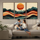 Mountain Triptych Wall Art Canvas Print – Western Nature by MyGreatCanvas | Canvas Wall Art Prints | Photo Prints & Wall Decor