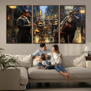 Jazz Canvas Wall Art Print – Abstract African American Music
