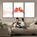 Cardinal Bird Canvas Wall Art - Male and Female Cardinal by MyGreatCanvas | Canvas Wall Art Prints | Photo Prints & Wall Decor