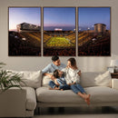 Iowa Hawkeyes Kinnick Stadium Wall Art Canvas Print, Framed