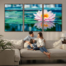Lotus Flower Wall Art Canvas Print, Water Lily Large Wall by MyGreatCanvas | Canvas Wall Art Prints | Photo Prints & Wall Decor