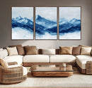 Blue Mountains Wall Art – Framed Snowy Range Canvas Artwork, by MyGreatCanvas | Canvas Wall Art Prints | Photo Prints & Wall Decor