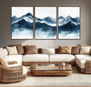 Snowy Peaks Wall Art – Framed Misty Mountain Canvas Artwork by MyGreatCanvas | Canvas Wall Art Prints | Photo Prints & Wall Decor