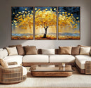 Golden Tree Wall Art – Framed Autumn Leaves Canvas Artwork, by MyGreatCanvas | Canvas Wall Art Prints | Photo Prints & Wall Decor