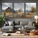 Rustic Autumn Farmhouse Wall Art Canvas Print – Serene