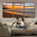 Sunset Wall Art Print - Stunning Beach Sunset Canvas Artwork