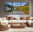 Maroon Bells Wall Art – Framed Snowy Mountain Canvas by MyGreatCanvas | Canvas Wall Art Prints | Photo Prints & Wall Decor