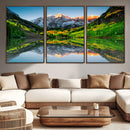 Majestic Snow-Capped Peaks Wall Art Canvas Print, Vibrant by MyGreatCanvas | Canvas Wall Art Prints | Photo Prints & Wall Decor