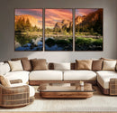 Yosemite Valley Wall Art Canvas Print – El Capitan Sunset