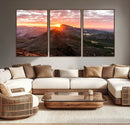 Mountain Sunrise Wall Art Canvas Print – Alpine Ridge by MyGreatCanvas | Canvas Wall Art Prints | Photo Prints & Wall Decor