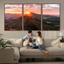 Mountain Sunrise Wall Art – Framed Alpine Ridge Canvas by MyGreatCanvas | Canvas Wall Art Prints | Photo Prints & Wall Decor