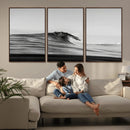 Black Wave Wall Art Canvas Print – Framed Abstract Surf by MyGreatCanvas | Canvas Wall Art Prints | Photo Prints & Wall Decor
