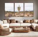 Saguaro Cactus Wall Art Canvas Print – Framed Desert