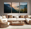 Yosemite Valley Wall Art Canvas Print – Framed Mountain