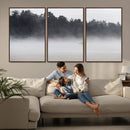 Surfer Fog Wall Art Canvas Print – Framed Foggy Beach Scene by MyGreatCanvas | Canvas Wall Art Prints | Photo Prints & Wall Decor