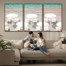 Calm Beach Wall Art – Framed Turquoise Water Canvas Artwork, by MyGreatCanvas | Canvas Wall Art Prints | Photo Prints & Wall Decor