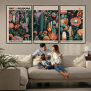 Yayoi Kusama Art Print Canvas – Abstract Mount Fuji Japanese