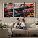 Modern Japanese Wall Art Canvas Print – Framed Contemporary