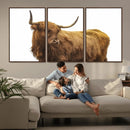 Highland Cow Wall Art Canvas Print – Framed Farmhouse Rustic by MyGreatCanvas | Canvas Wall Art Prints | Photo Prints & Wall Decor