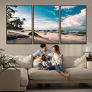 Tropical Beach Wall Art Canvas Print – Framed Ocean Waves by MyGreatCanvas | Canvas Wall Art Prints | Photo Prints & Wall Decor
