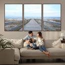 Beach Boardwalk Wall Art Canvas Print – Framed Coastal