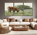 Texas Longhorn Wall Art Canvas Print – Rustic Western Ranch by MyGreatCanvas | Canvas Wall Art Prints | Photo Prints & Wall Decor