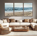 Ocean Wall Art Canvas Print – Moody Coastal Seascape Scene