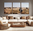 Western Wall Art Canvas Print – Framed Cowboy Cattle Drive by MyGreatCanvas | Canvas Wall Art Prints | Photo Prints & Wall Decor