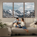 Snowy Peaks Wall Art Canvas Print – Alpine Wilderness