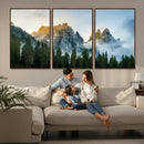 Wilderness Wall Art Canvas Print – Misty Forest Nature