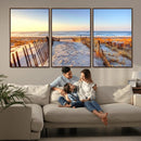 Ocean Sunset Wall Art Canvas Print – Nautical Beach