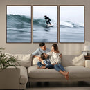 Surfer on Wave Wall Art Canvas Print – Framed Ocean by MyGreatCanvas | Canvas Wall Art Prints | Photo Prints & Wall Decor