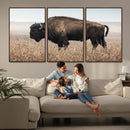 American Bison Wall Art Canvas Print – Majestic Buffalo